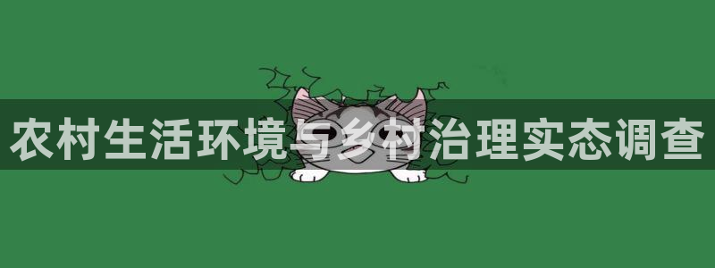 k8凯发|农村生活环境与乡村治理实态调查