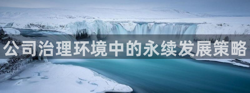 凯发k8国际首页登录|公司治理环境中的永续发展策略